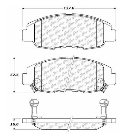 CENTRIC PARTS Hon, 103.07640 103.07640